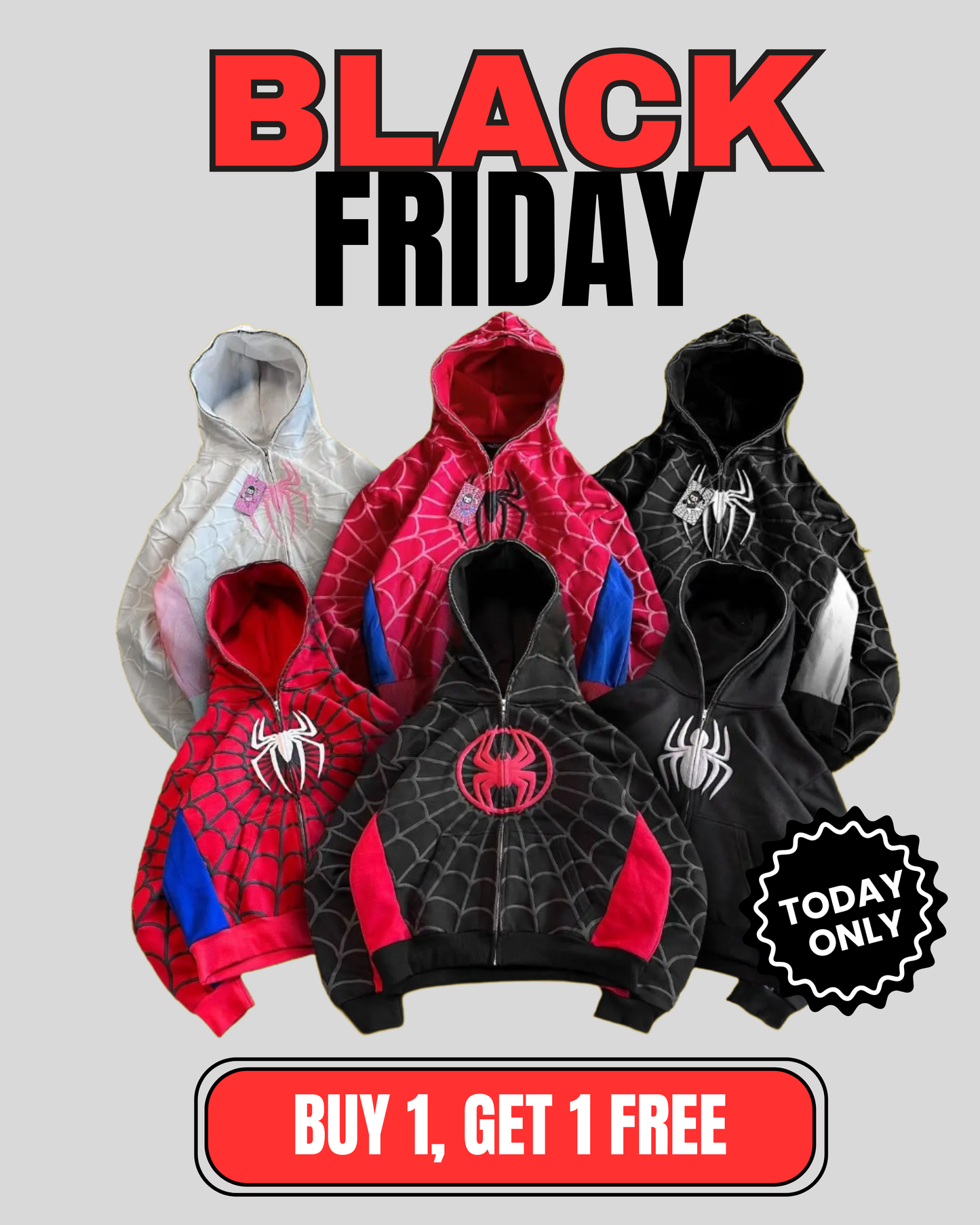 MOIRLY SPIDEY ZIP-UP
