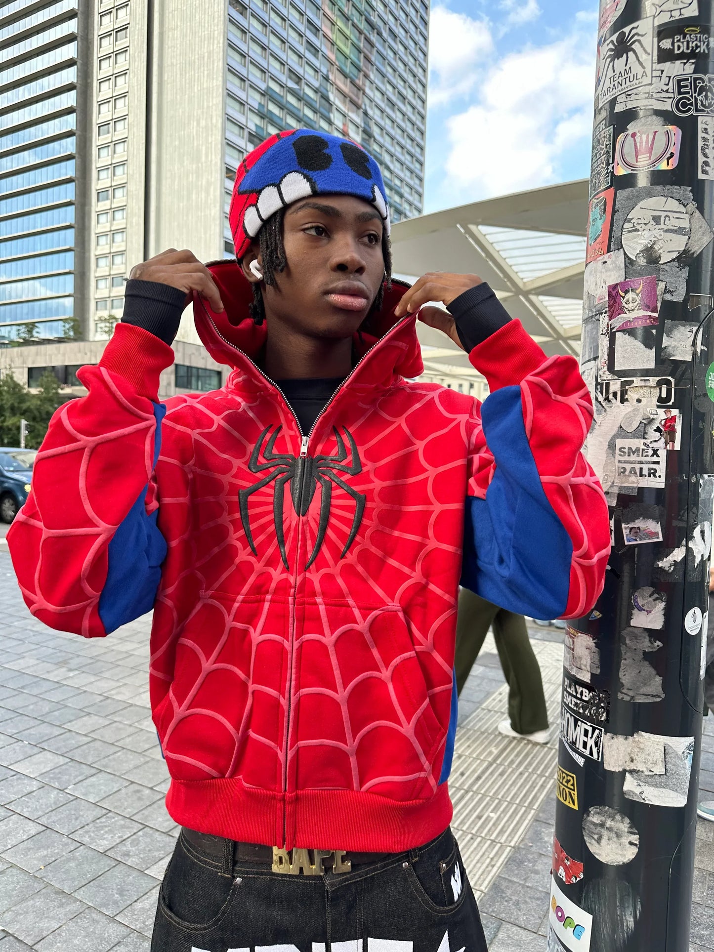MOIRLY SPIDEY ZIP-UP
