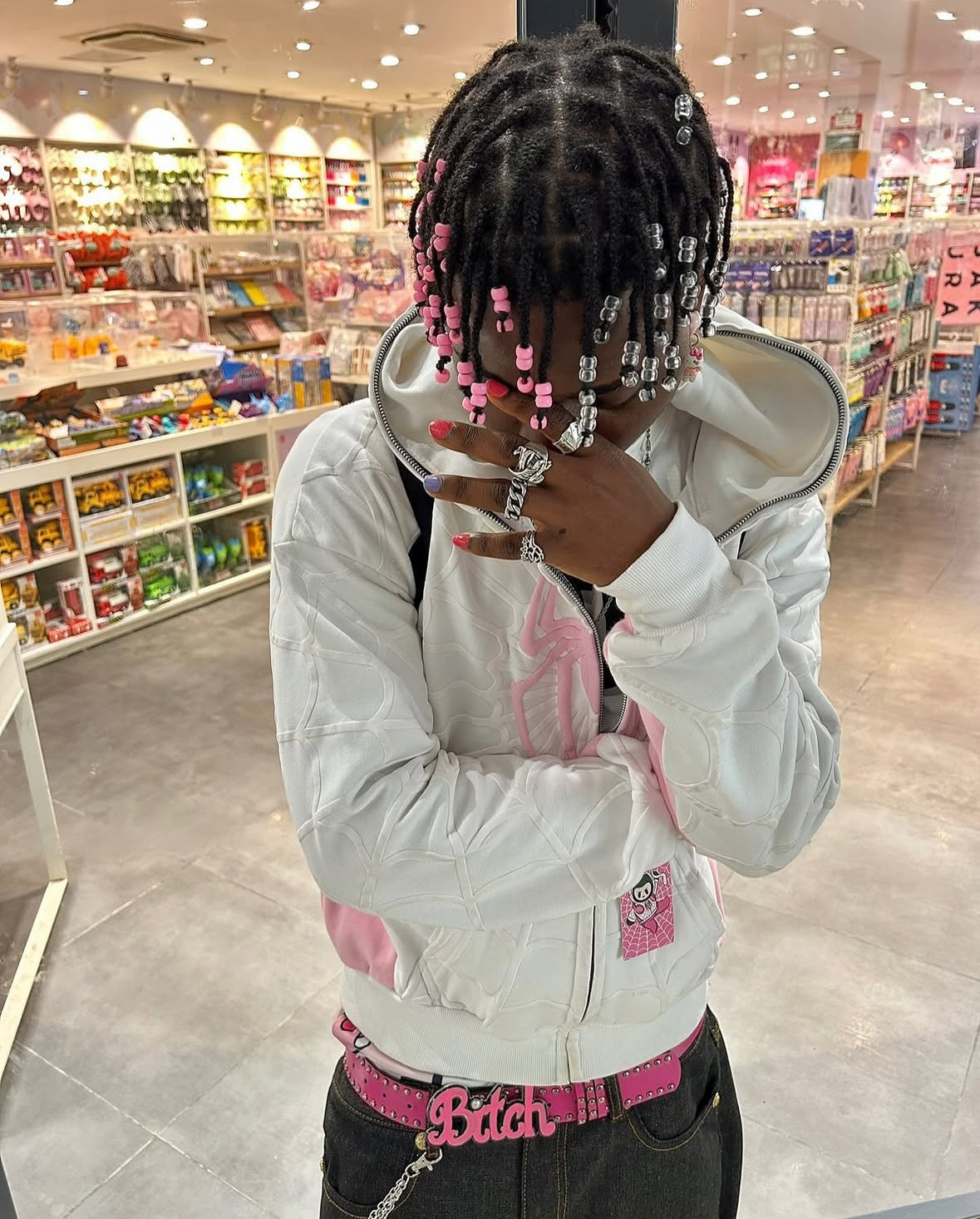 MOIRLY SPIDEY ZIP-UP