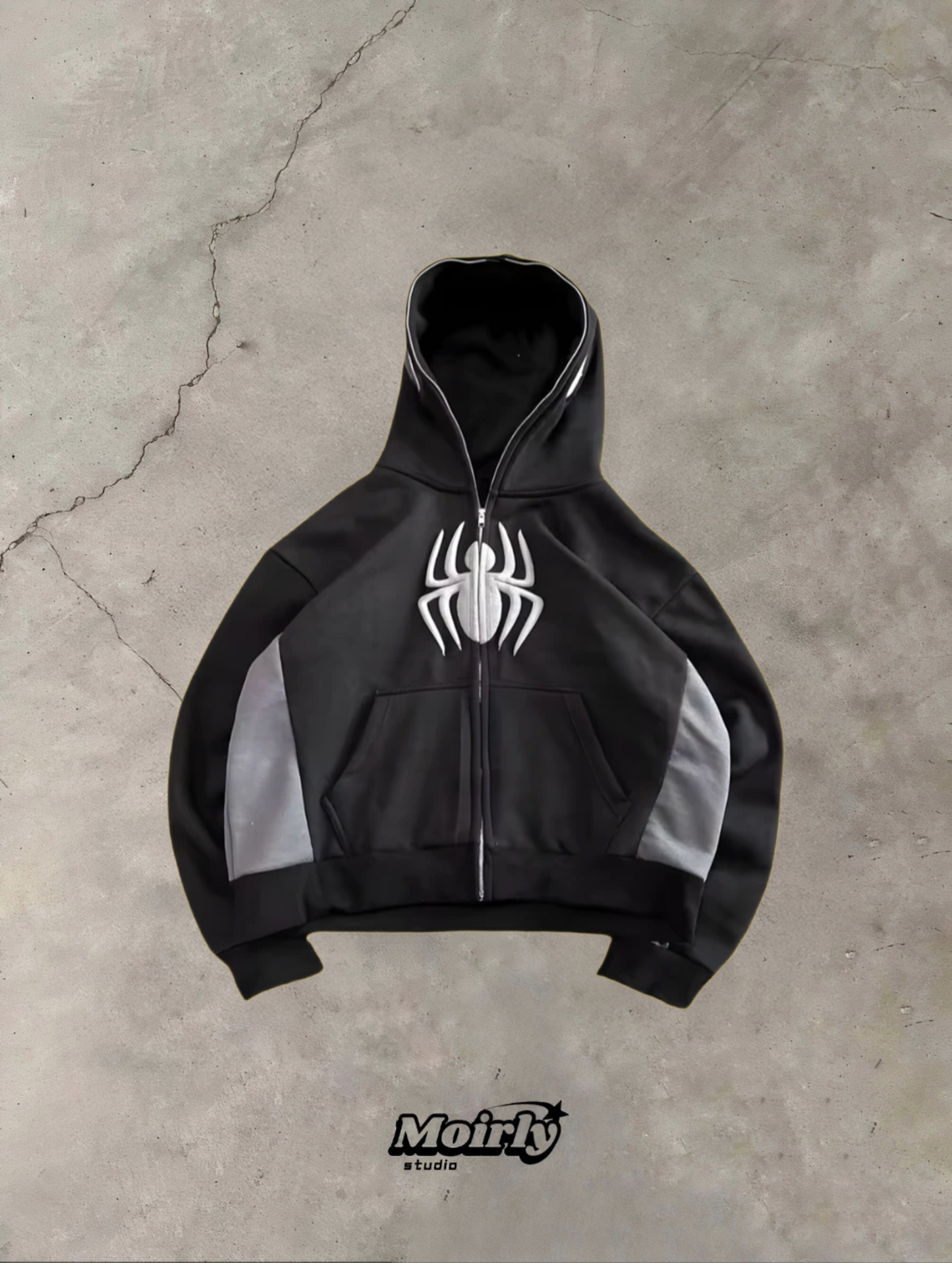 MOIRLY SPIDEY ZIP-UP